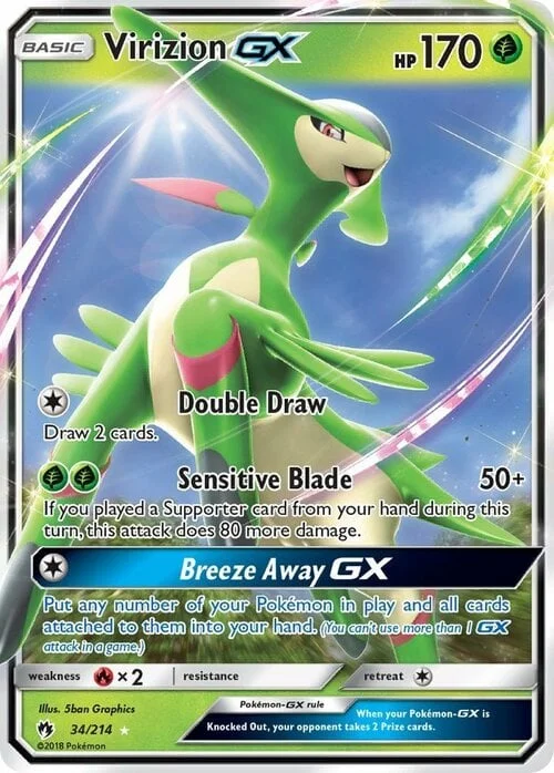 Virizion GX — Lost Thunder