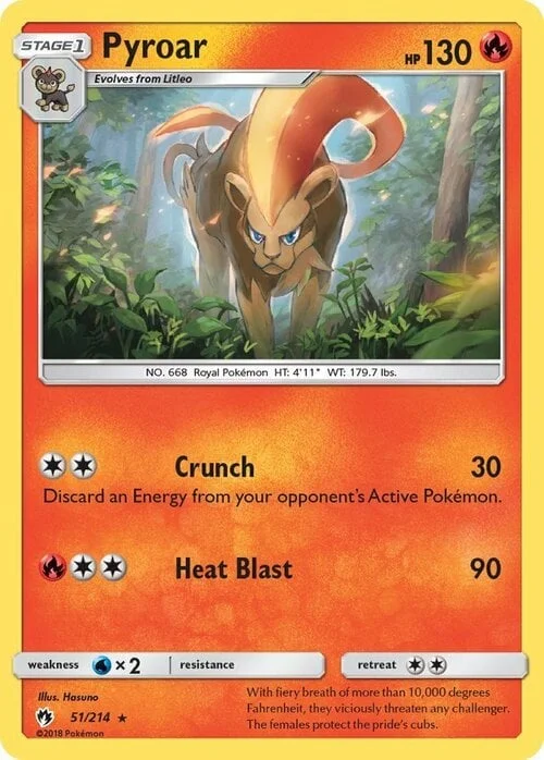 Pyroar — Lost Thunder