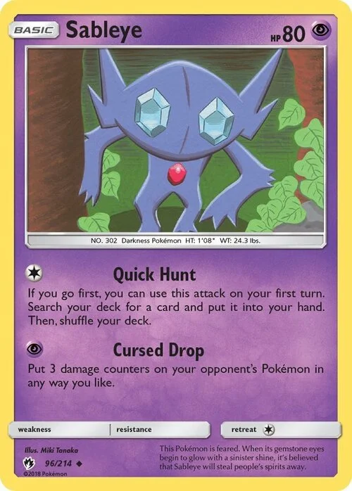 Sableye — Lost Thunder