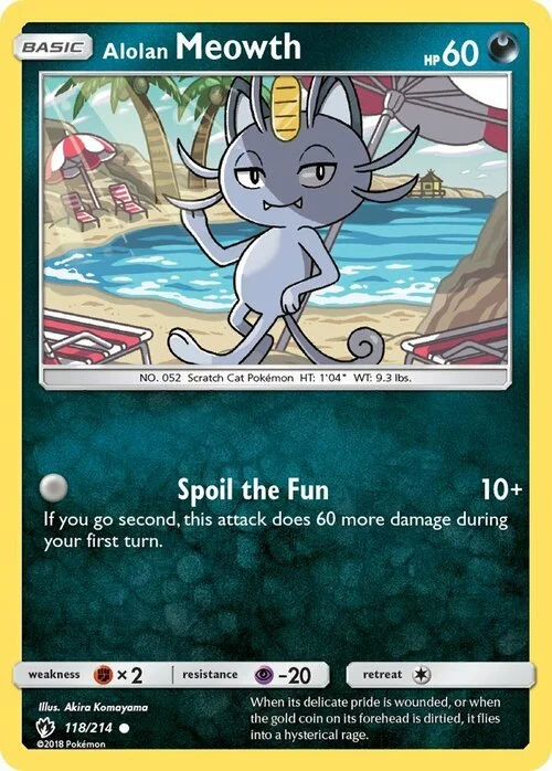 Alolan Meowth — Lost Thunder