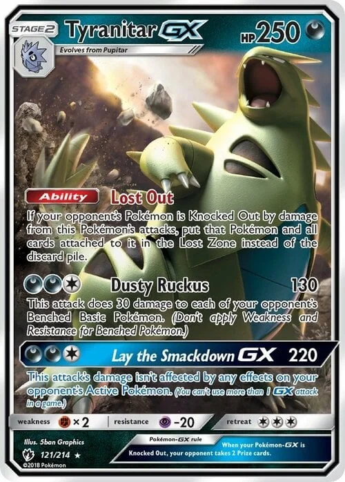 Tyranitar GX — Lost Thunder