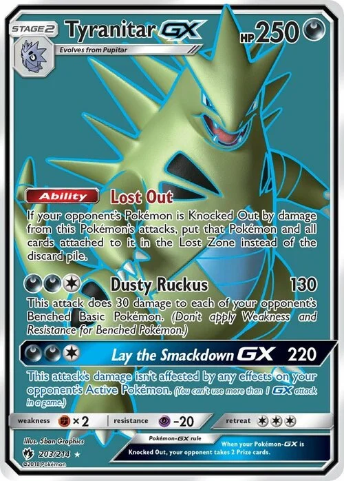 Tyranitar GX — Lost Thunder
