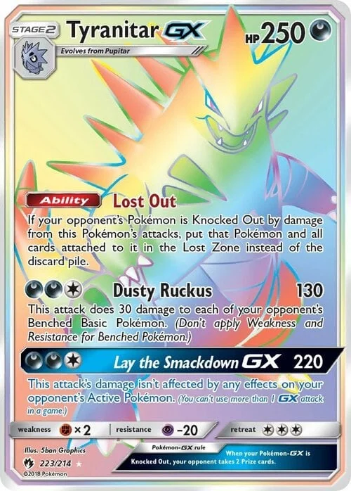 Tyranitar GX — Lost Thunder