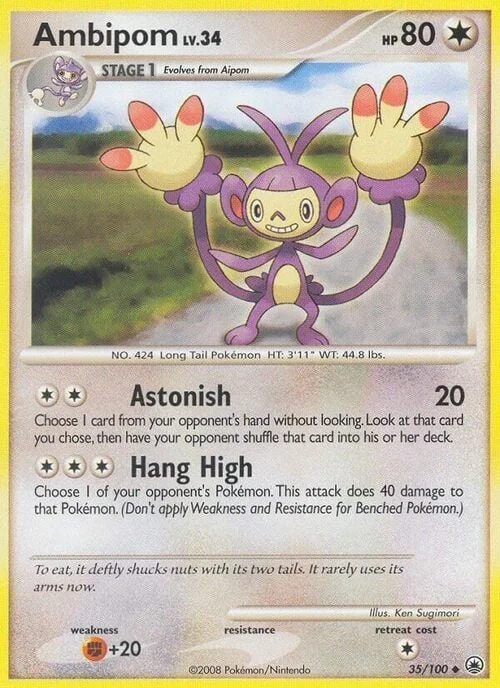 Ambipom Lv.34 — Majestic Dawn