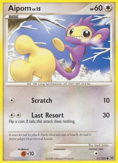 Aipom Lv.15 — Majestic Dawn