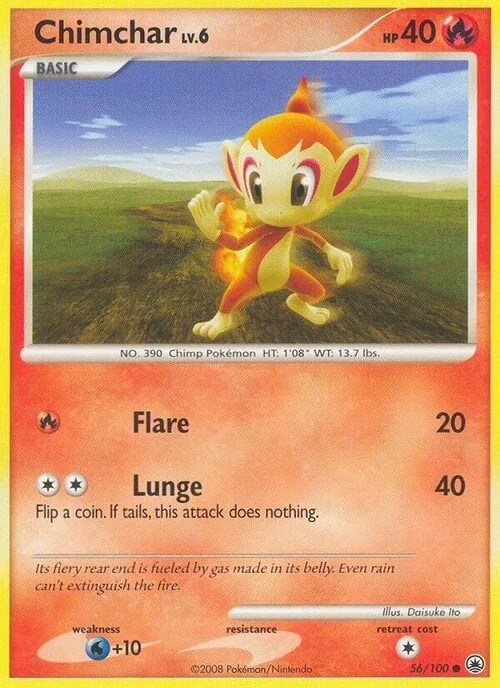 Chimchar Lv.6 — Majestic Dawn