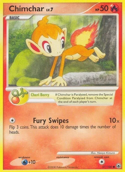 Chimchar Lv.7 — Majestic Dawn