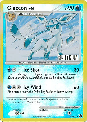 Glaceon Lv46 — Burger King DP Promos 2008