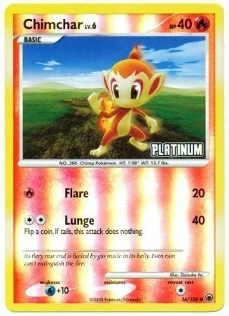 Chimchar Lv.6 — Burger King DP Promos 2008