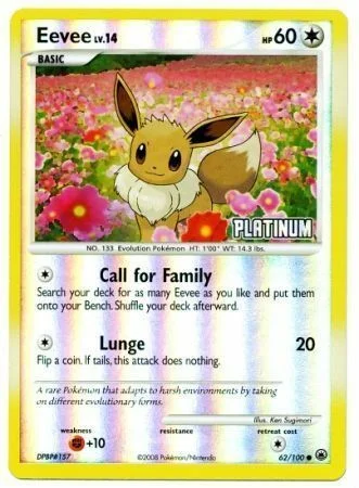 Eevee Lv.14 — Burger King DP Promos 2008
