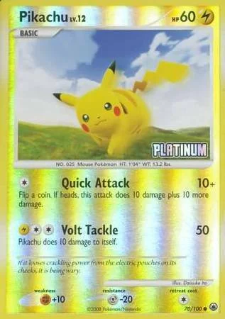 Pikachu Lv.12 — Burger King DP Promos 2008