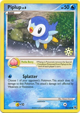 Piplup Lv.8 — Holiday Calendar