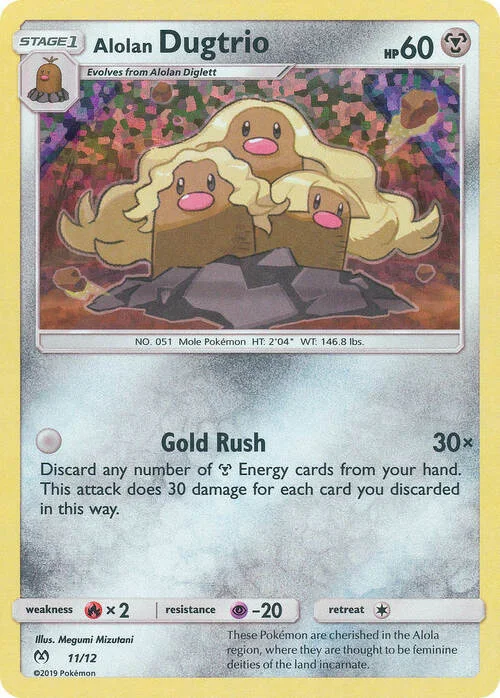 Alolan Dugtrio — McDonald's Collection 2019