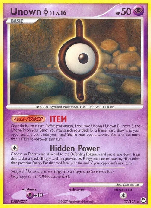 Unown [I] Lv.16 — Mysterious Treasures