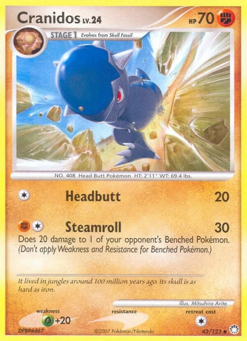 Cranidos Lv.24 — Mysterious Treasures