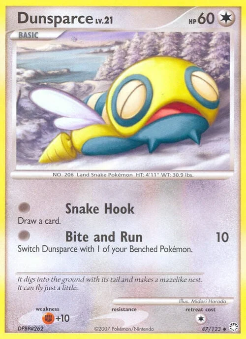 Dunsparce Lv.21 — Mysterious Treasures