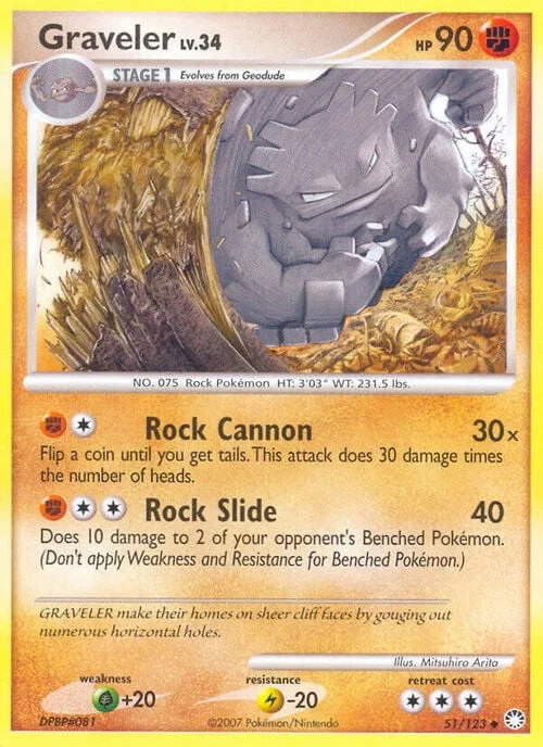 Graveler Lv.34 — Mysterious Treasures