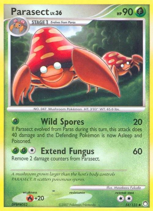 Parasect Lv.36 — Mysterious Treasures