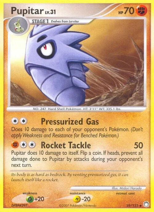 Pupitar Lv.31 — Mysterious Treasures