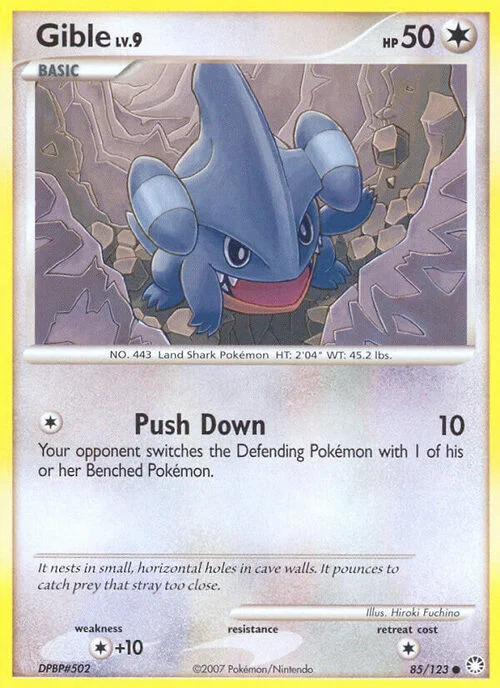 Gible Lv.9 — Mysterious Treasures