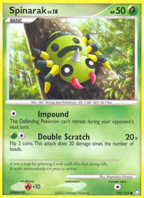 Spinarak Lv.18 — Mysterious Treasures