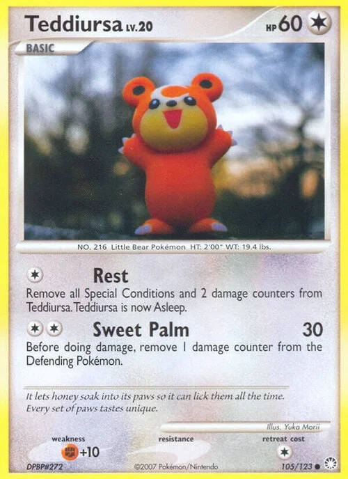 Teddiursa Lv.20 — Mysterious Treasures
