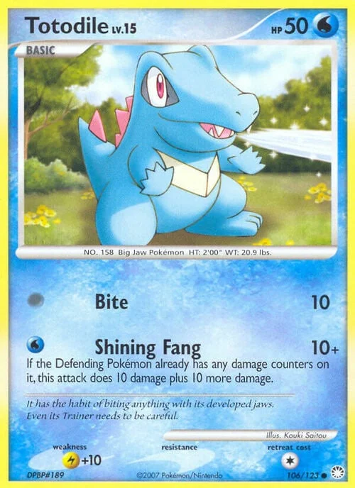 Totodile Lv.15 — Mysterious Treasures