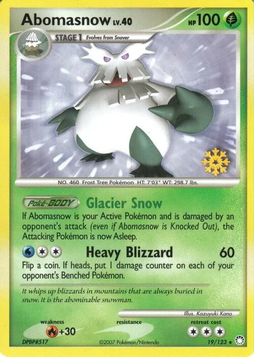 Abomasnow Lv.40 — Holiday Calendar