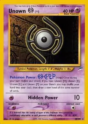 Unown [H] — Neo Destiny