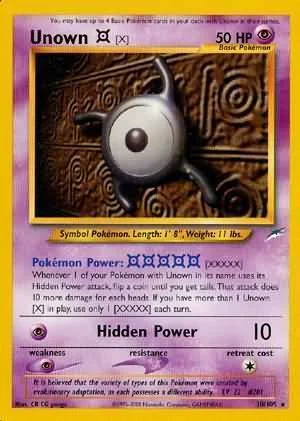 Unown [X] — Neo Destiny