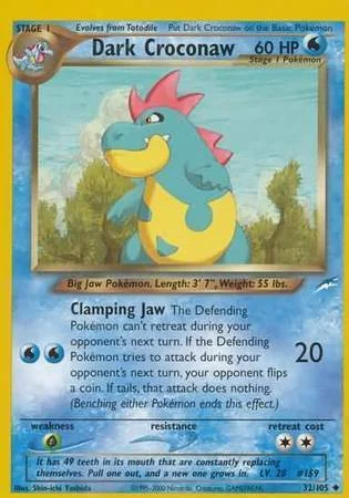 Dark Croconaw — Neo Destiny