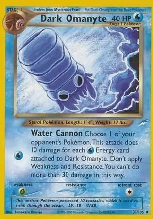 Dark Omanyte — Neo Destiny