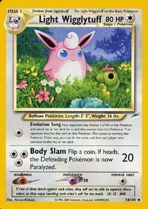 Light Wigglytuff — Neo Destiny