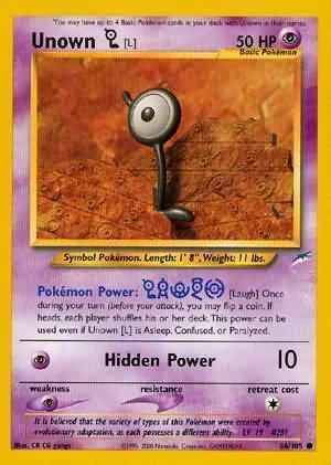 Unown [L] — Neo Destiny