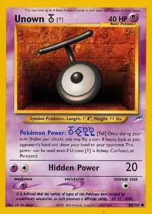Unown [T] — Neo Destiny