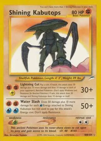 Shining Kabutops — Neo Destiny