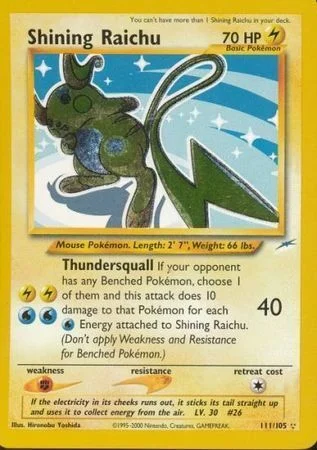 Shining Raichu — Neo Destiny