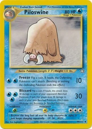 Piloswine — Neo Genesis