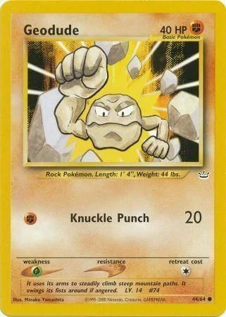 Geodude — Neo Revelation