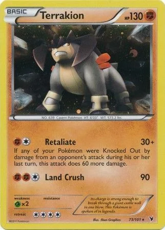 Terrakion — Noble Victories Promos