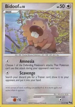 Bidoof Lv.10 — POP Series 6