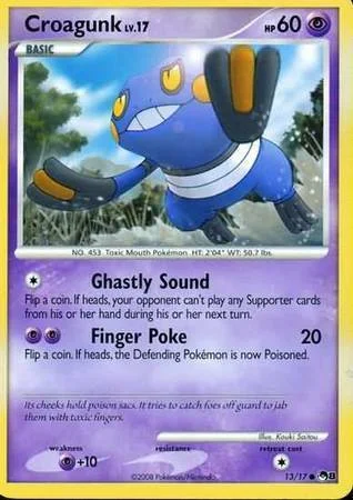 Croagunk Lv.17 — POP Series 8