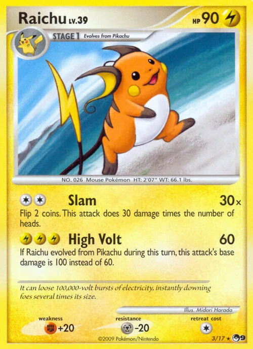 Raichu — POP Series 9