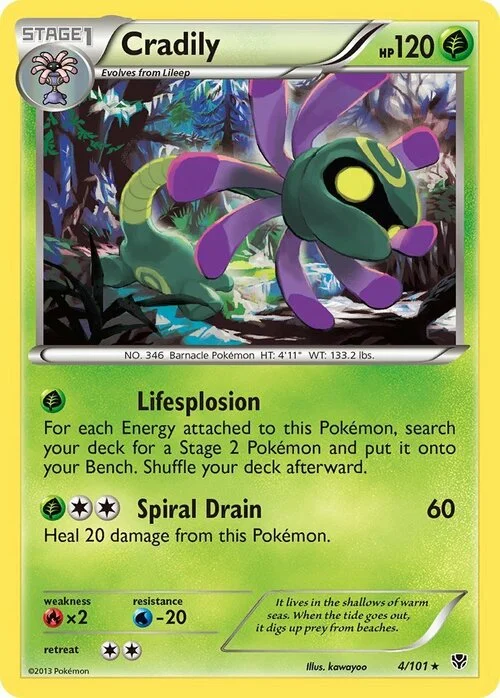 Cradily — Plasma Blast