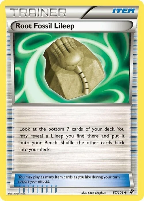 Root Fossil Lileep — Plasma Blast