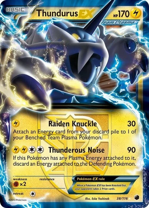 Thundurus EX — Plasma Freeze