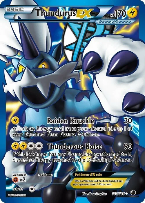 Thundurus EX — Plasma Freeze