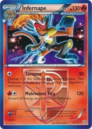 Infernape — Plasma Storm Promos