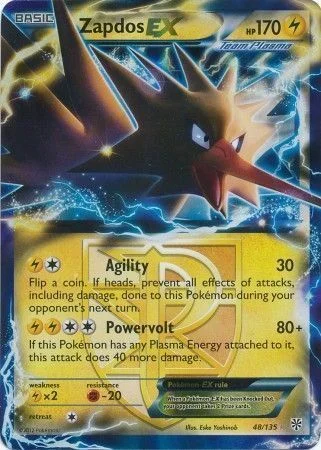 Zapdos EX — Plasma Storm Promos