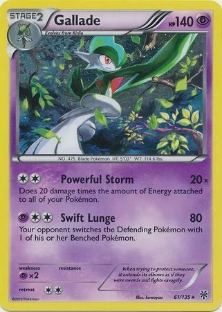 Gallade — Plasma Storm Promos